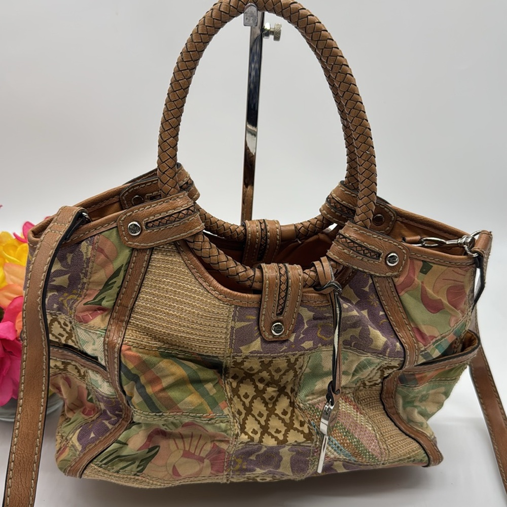 Fossil Patchwork Leather Vintage Bag Mcb7331c - image 2